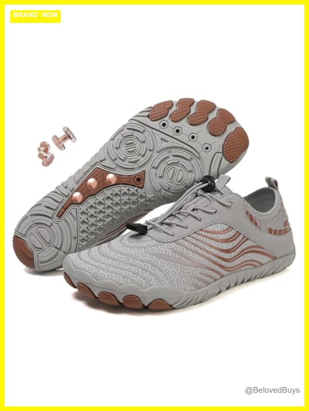 Grounding Barefoot Shoes Copper Infused Walking Hiking Waterproof